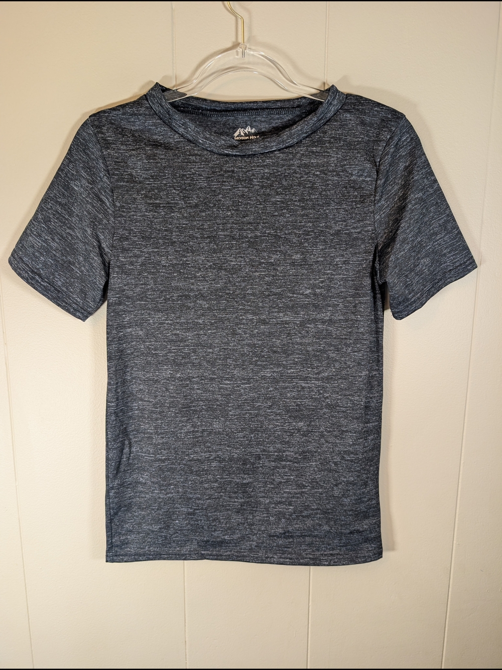 Jackson Hole Performance Tee Gray Space Dye Short Sleeve Size M